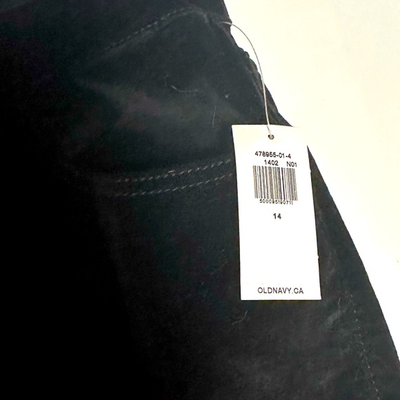 Black velvet skinny high rise pants - Picture 4 of 4